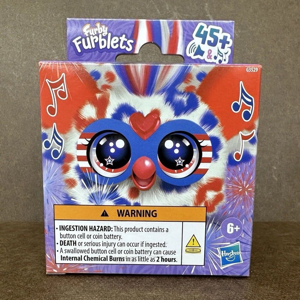 2026 Hasbro Furby Furblets Meri-Kah Patriotic Interactive Plush NIB Sealed